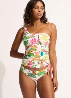 Seafolly Tropica One Shoulder Tankini Top - | Tankinis|Tankini