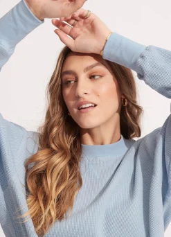 Seafolly Waffle Sweat Top - | Tops