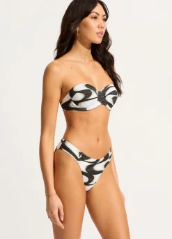 Seafolly Wavelength Bustier Bikini Top - | Bikinis|Underwire