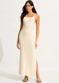 Seafolly Wavelength Maxi Knit Dress - | Beach Dresses