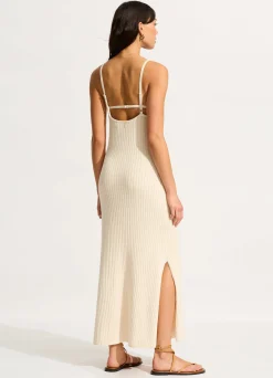 Seafolly Wavelength Maxi Knit Dress - | Beach Dresses