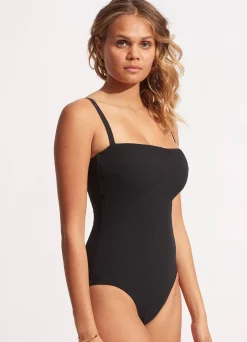 Seafolly Willow DD One Piece - | Square Neck|Square Neck