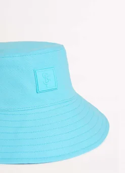 Seafolly Wish You Were Here Canvas Bucket Hat - | Beach Hats
