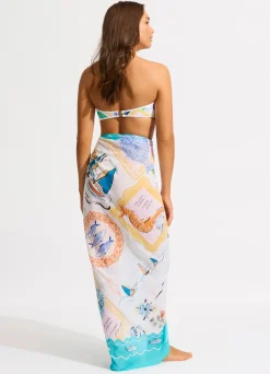 Seafolly Wish You Were Here Sarong - | Skirts & Sarongs