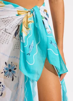 Seafolly Wish You Were Here Sarong - | Skirts & Sarongs