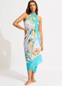 Seafolly Wish You Were Here Sarong - | Skirts & Sarongs