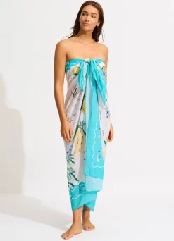 Seafolly Wish You Were Here Sarong - | Skirts & Sarongs