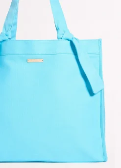 Seafolly Wish You Were Here Tie Strap Tote Bag - | Beach Bags