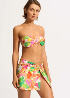 Seafolly Wonderland Twist Front Skirt - | Skirts & Sarongs