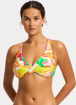 Seafolly Wonderland Wrap Front F Cup Bikini Top - | Fuller Cup Swim|F Cup Swimwear